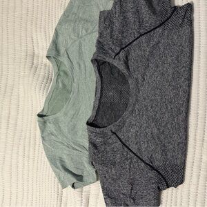Vitality Activewear Gray and Green T-Shirts